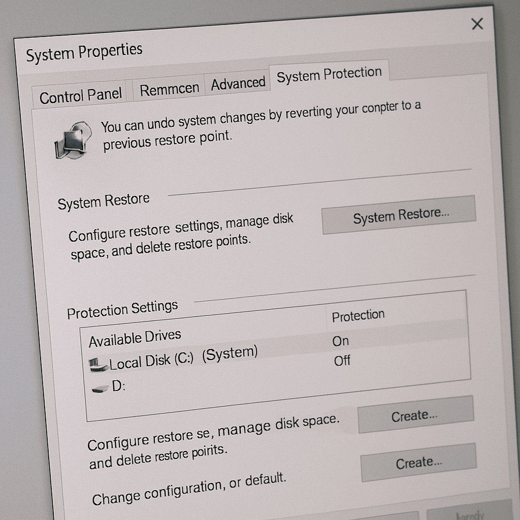 Body obnovenia vo Windows