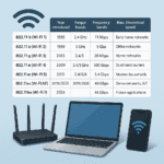 Wifi štandardy