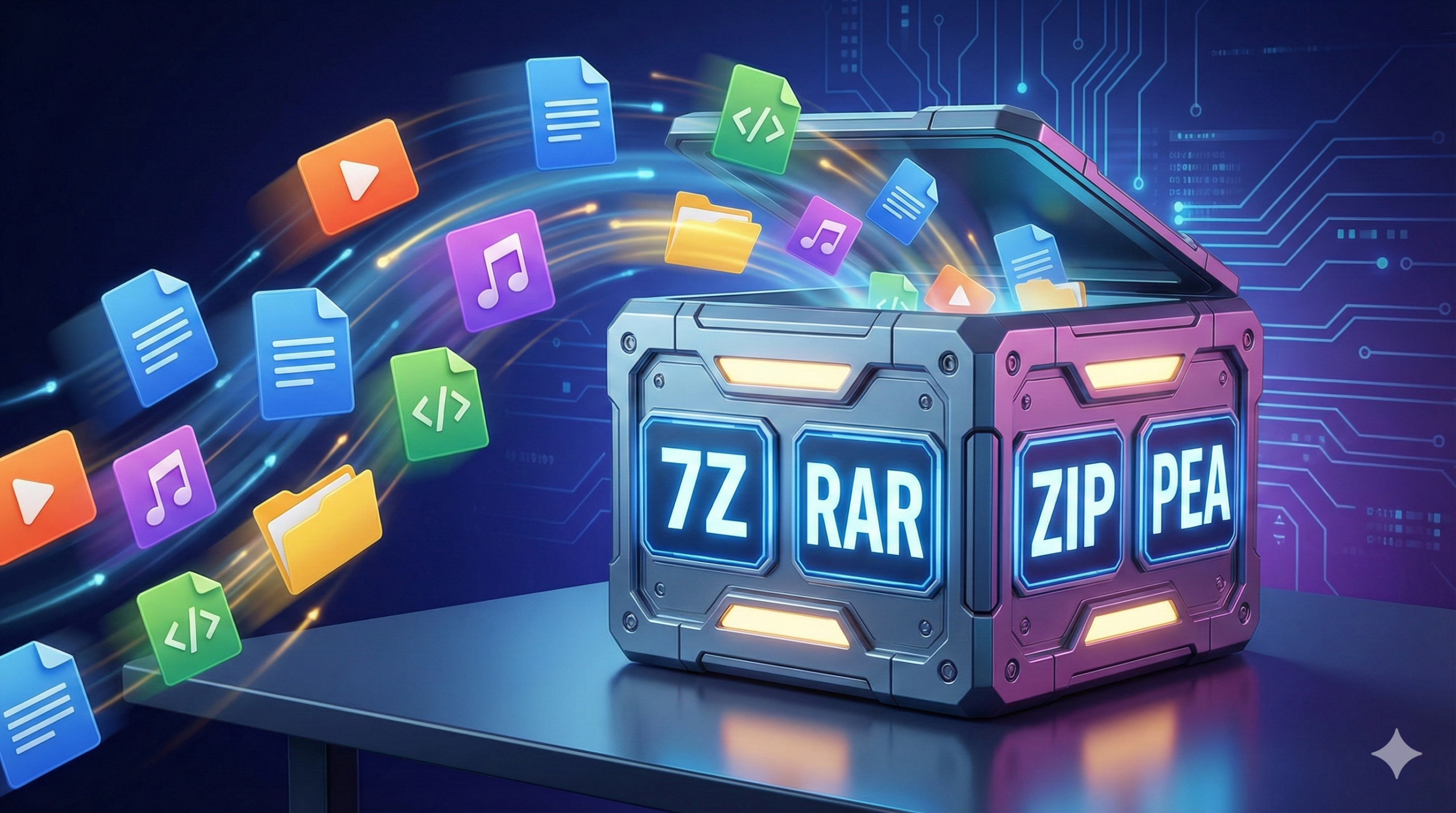 ZIP vs RAR vs 7z - čo sa oplatí