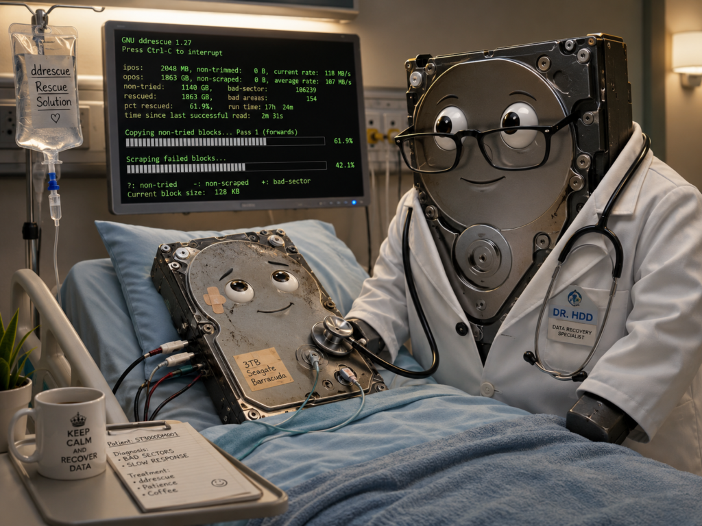 Ako obnoviť dáta z poškodeného HDD?