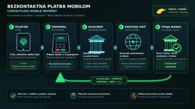 Bezkontaktná platba mobilom: Čo sa stane za 2 sekundy? Bezkontaktná platba